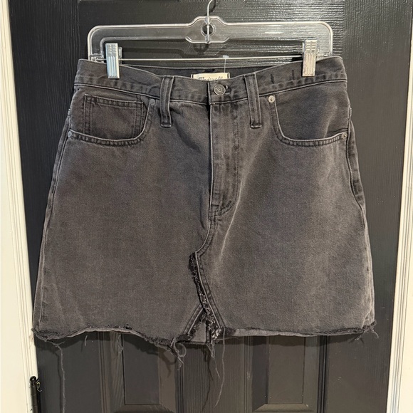 Madewell Dresses & Skirts - Madewell Faded Black Denim Mini Skirt